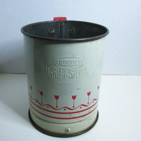 Mid-Century Baking Charm Androck Sifter 1940s Recipe Book Set Vintage Kitchen - Picture 6 of 13